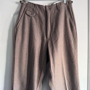 Elwood Brown Wool Blend Trousers Men’s 30 Tailored Fit